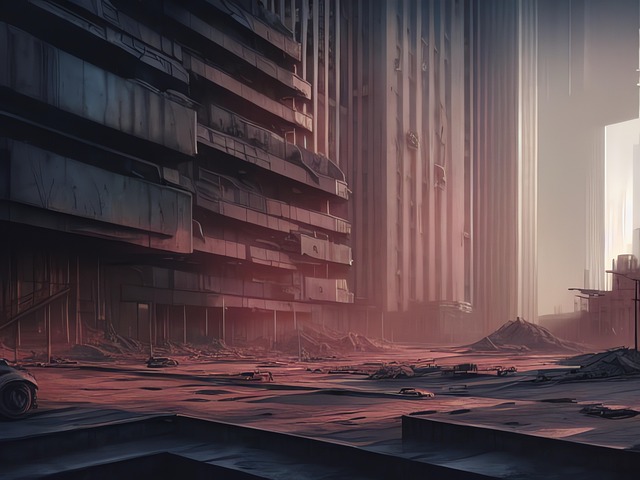 Free generated pollution end of the world illustration