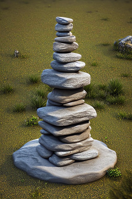 Free generated cairn stone cairn illustration