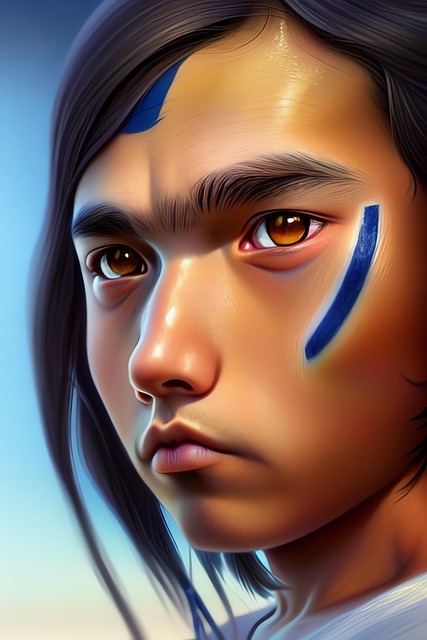 Download free HD stock image of Generated Boy Free generated boy native american illustration