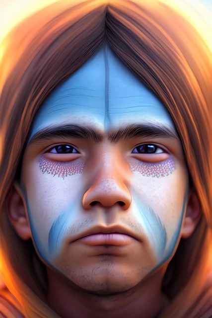 Download free HD stock image of Generated Boy Free generated boy native american illustration