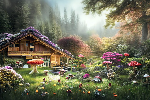 Free generated savoyard landscape landscape illustration