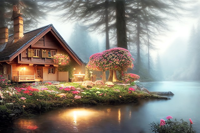 Free generated savoyard landscape landscape illustration