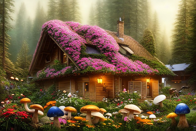 Free generated savoyard landscape landscape illustration