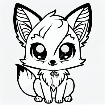 Free Fox Sketch illustration and picture