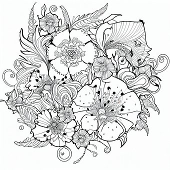 Free Flowers Sketch illustration and picture