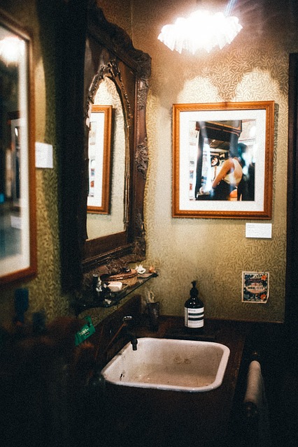 Free Hand Washing Kiosk Mirror photo and picture