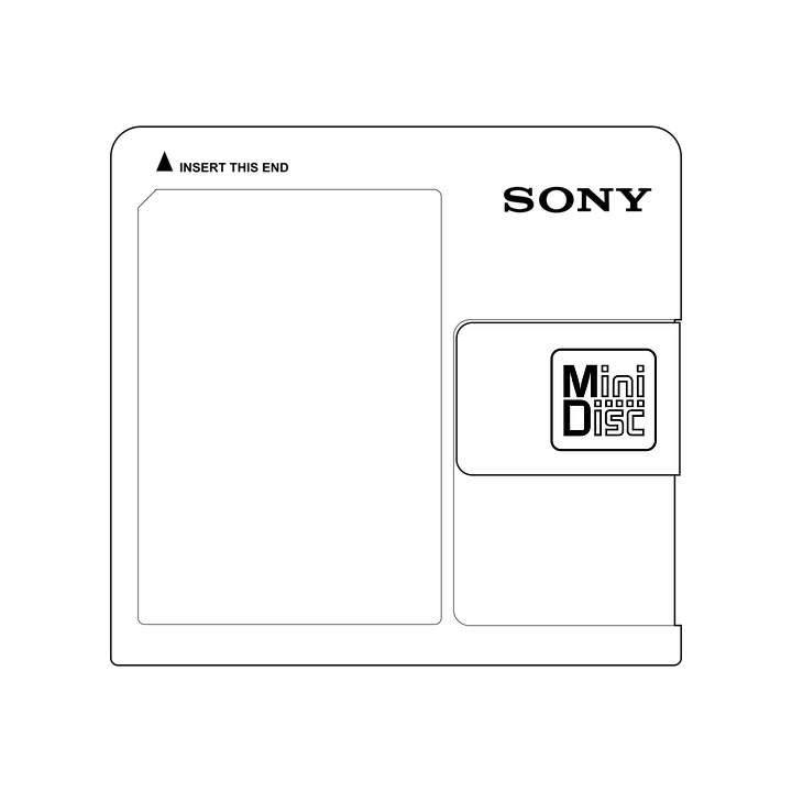 Minidisc Disque Minimum Côté Images vectorielles gratuites sur