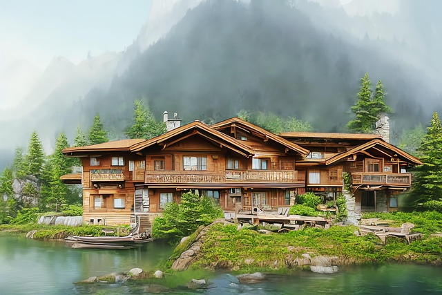 Free generated savoyard landscape landscape illustration
