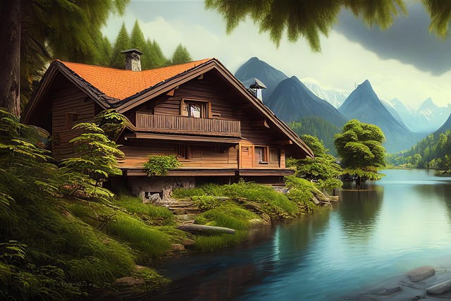 Free generated savoyard landscape landscape illustration