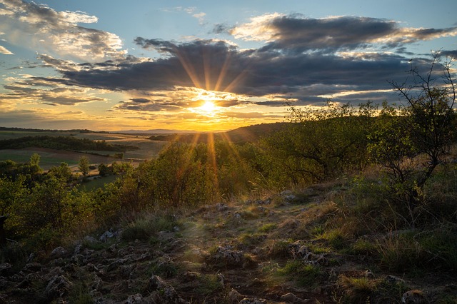 Free Sunset Mountains photo and picture