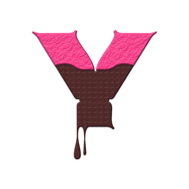 Free alphabet text letter y illustration