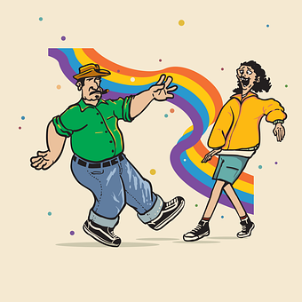 Free Dance Men vector and picture