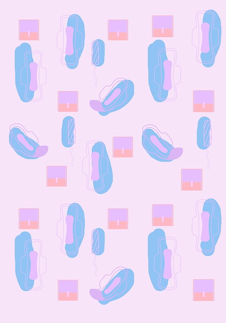 Free background sanitary napkin pattern illustration