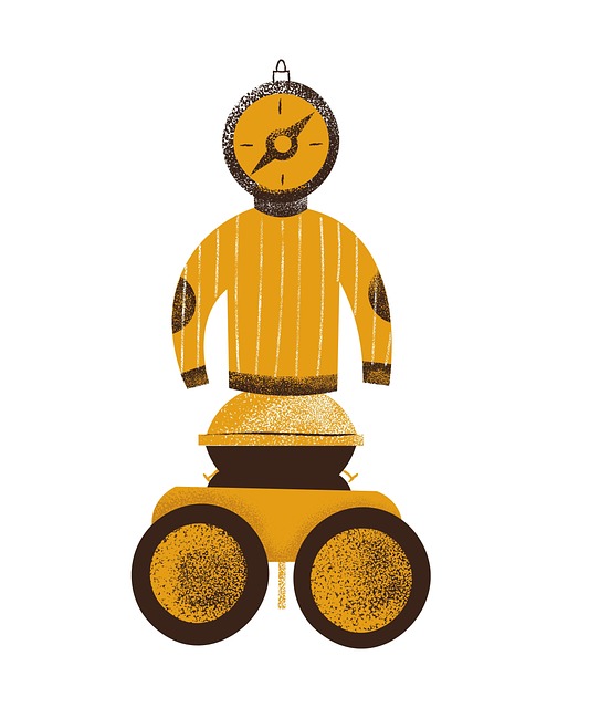 Robot, Gul Mand, Lejrmand, Kompas