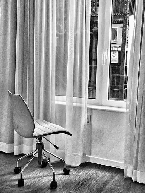 Nyc, New York, Sort Og Hvid, B W, Hotel