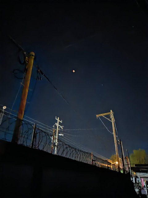 Luna, Fotografie, Urban, Noapte