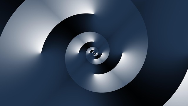 Free spiral swirl geometric pattern illustration