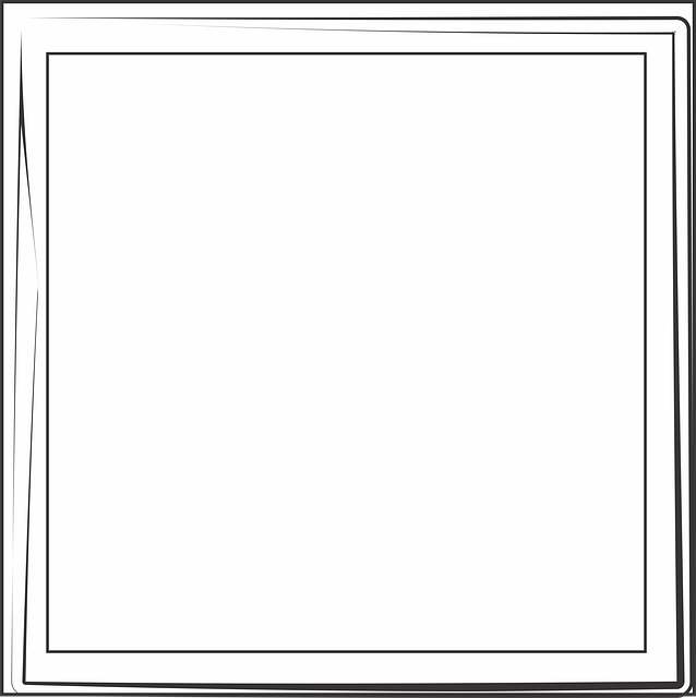 Free frame border post illustration