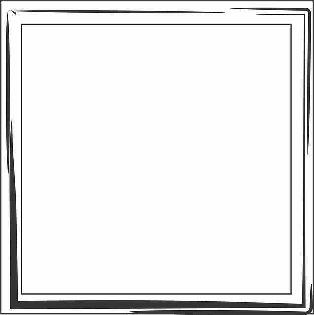Free frame border post illustration
