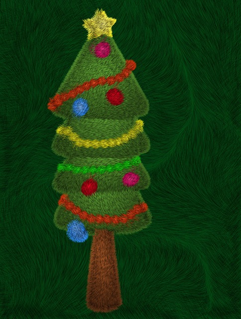 Free christmas tree green tree illustration