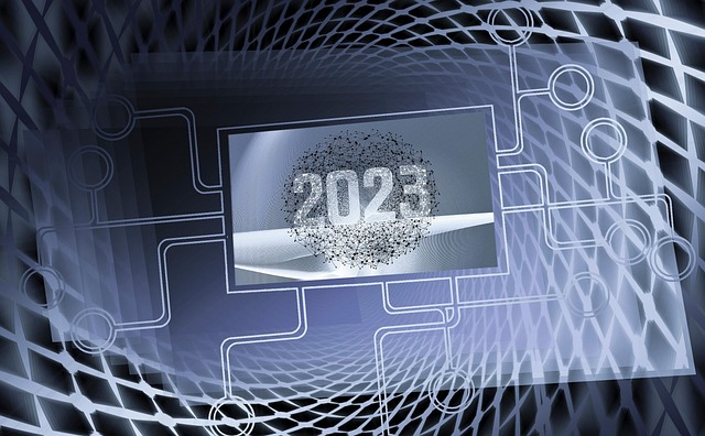 Free new year's day 2023 network illustration