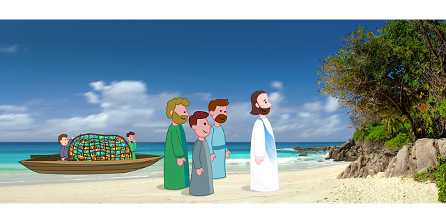 Jesus, Gott, Jünger, Folgen, Strand