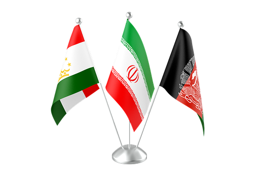 Tadsjikistan, Iran, Afghanistan, Flag