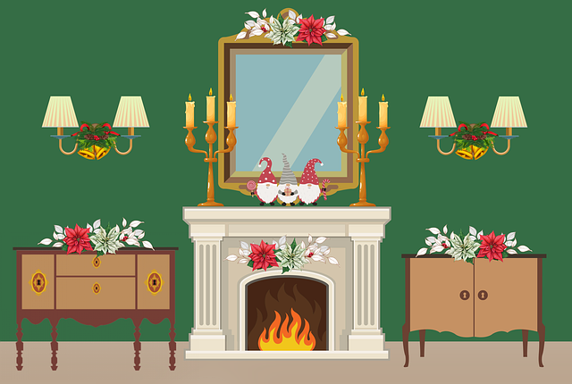 Free christmas salon tale illustration