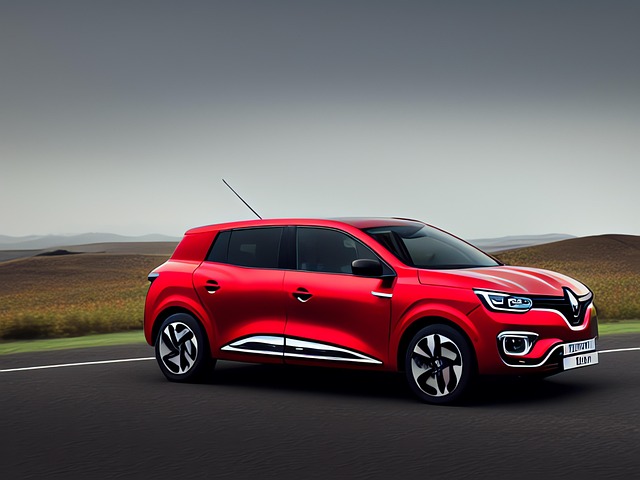 Free generated renault auto illustration