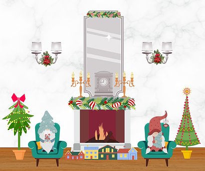 Free Elves Christmas illustration and picture