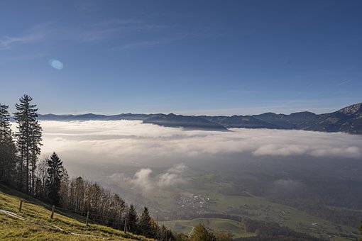 Nebelmeer, Skinne Igennem, Natur, Tåge