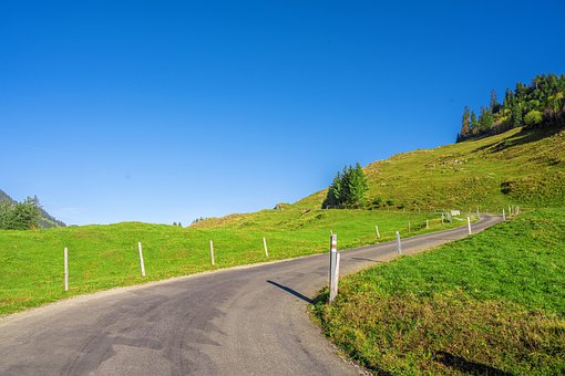 Wienberg, Landevej, Landskab, Sommer