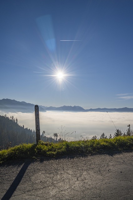 Sol, Nebelmeer, Godt Vejr, Sommer, Natur