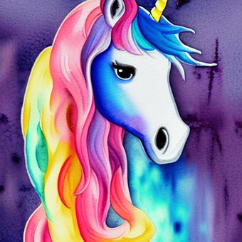 Einhorn, Bunt, Natur, Pferd, Blau, Weiß