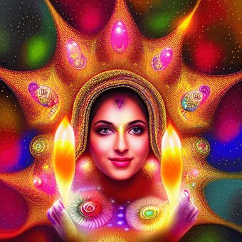 Glücklich, Diwali, Frohes Diwali, Bunt