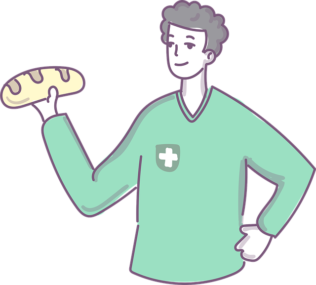 Free bread kid men illustration