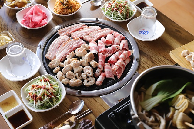 meat, pork belly, seasoned ribs, meat shop, giblets, korean, plane pork belly