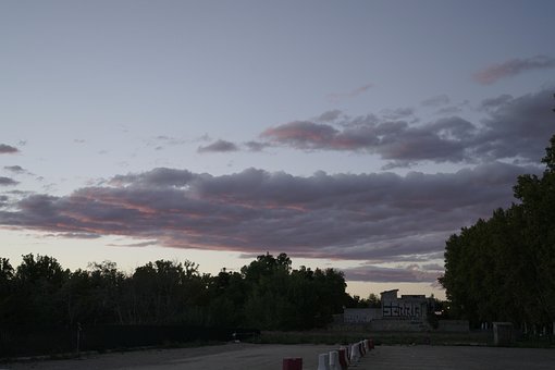 Cielo, Parque, Hermoso, Al Atardecer