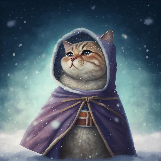 Katze, Schnee, Kalt, Winter, Schneesturm