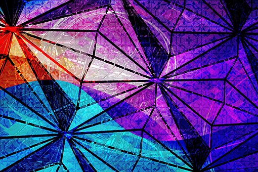 Dreiecke, Polygon, Geometrisch, Textur