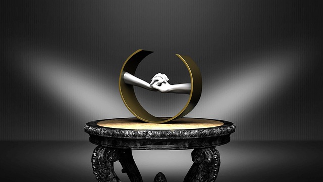 Free hands of love sculpture graphics illustration