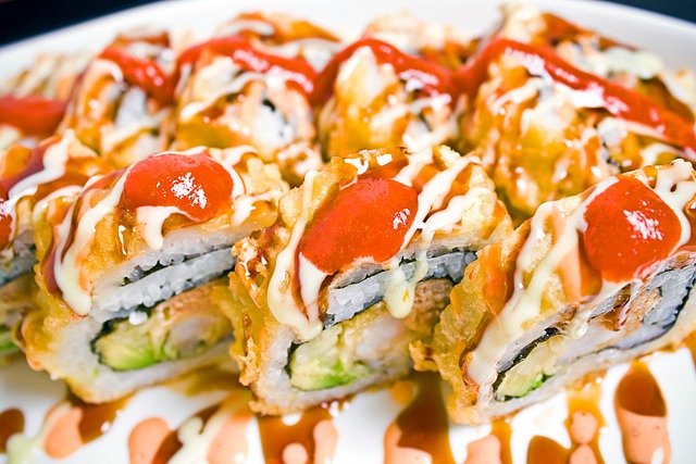 Sushi, Japonés, Comida, Rollos De Sushi