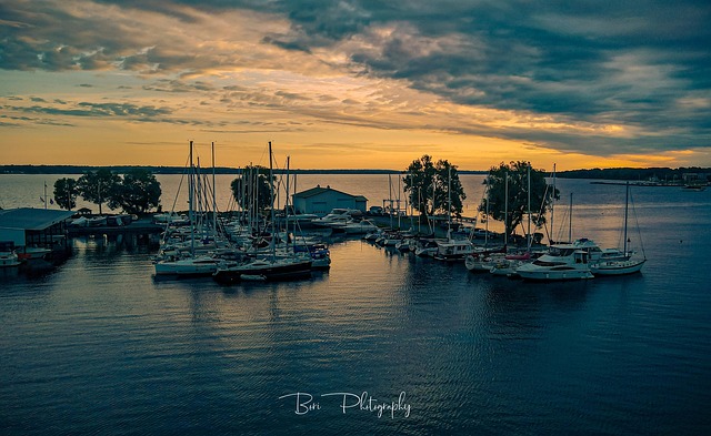 Både, Drone, Solnedgang, Fotografering