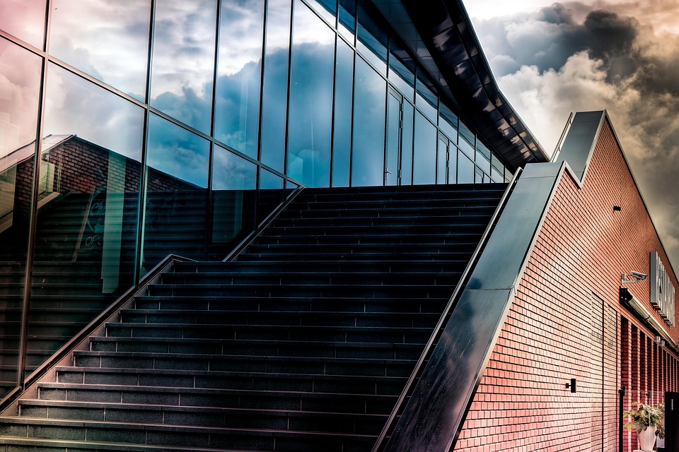 Stairs Clouds Reflection - Free photo on Pixabay