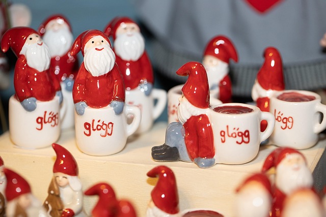 Navidad, Figura, Papa Noel, Beber