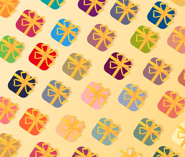 Free packages gifts pattern illustration