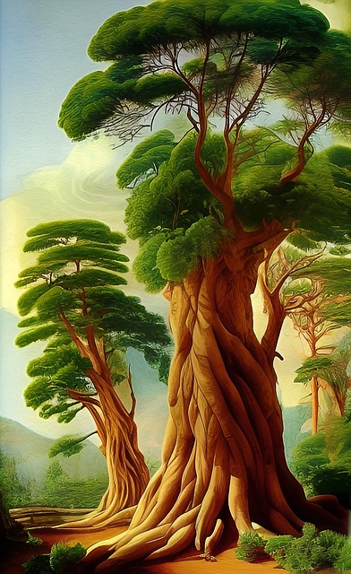 Download free HD stock image of Trees Trunks Free trees trunks branches illustration