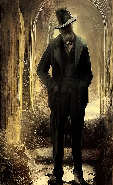 Free gentleman vintage artwork illustration