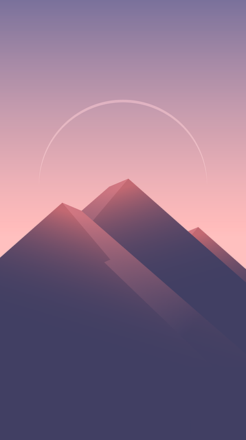 Free Mountain Glow illustration and picture