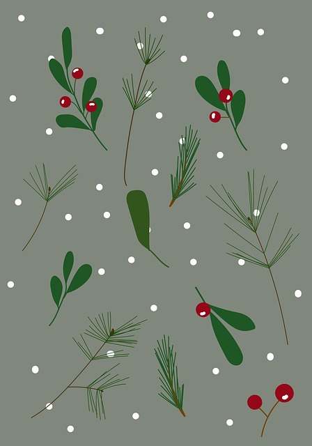 Free festive season christmas nature illustration